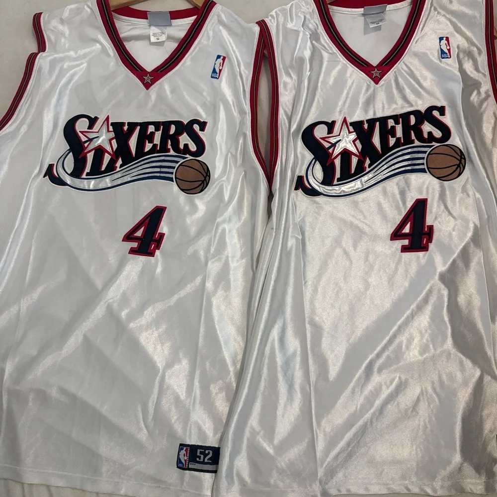 Webber NBA Sixers White and Red Jersey - Picture 1 of 2